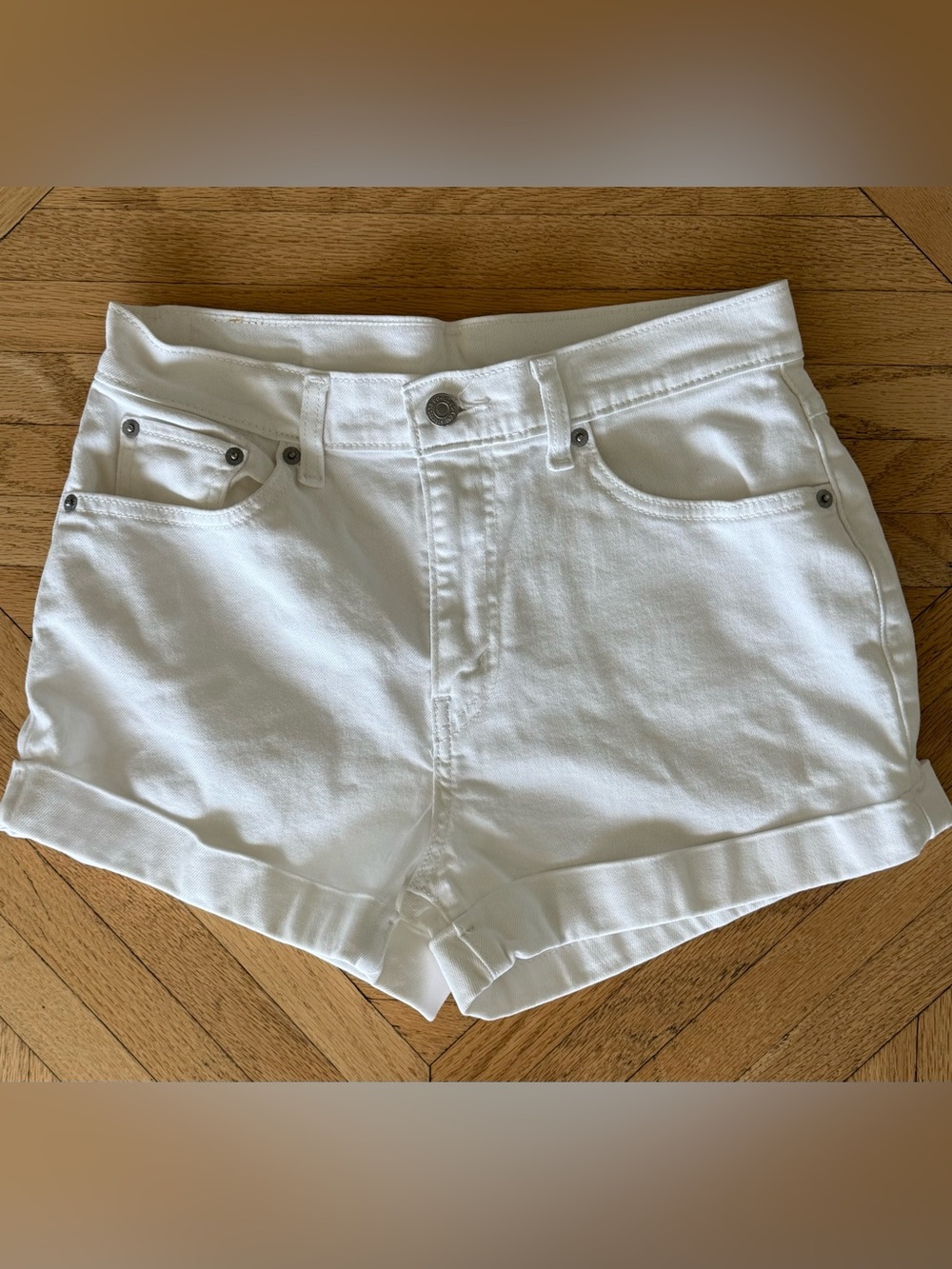 Levi’s A-Line Mom Cuffed Mom Jean Denim Shorts